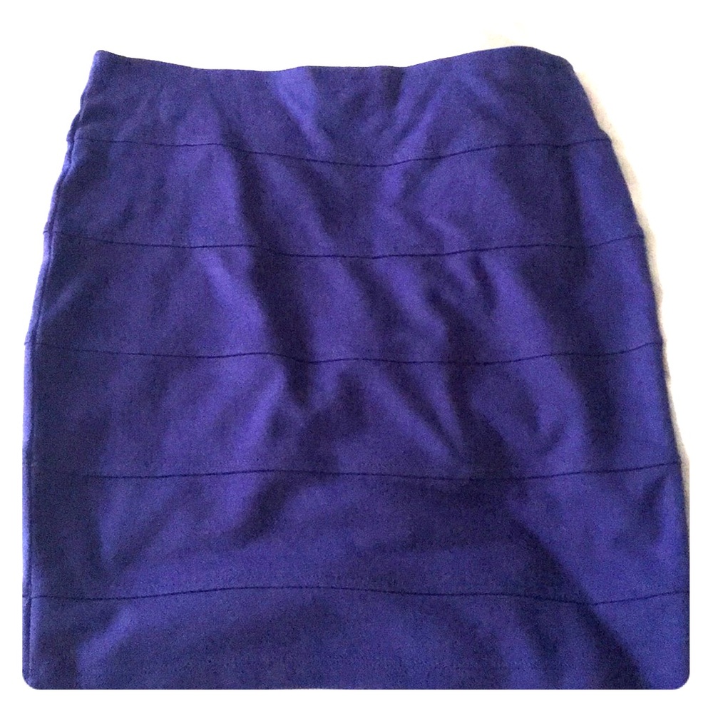 Forever 21 indigo bandage mini skirt